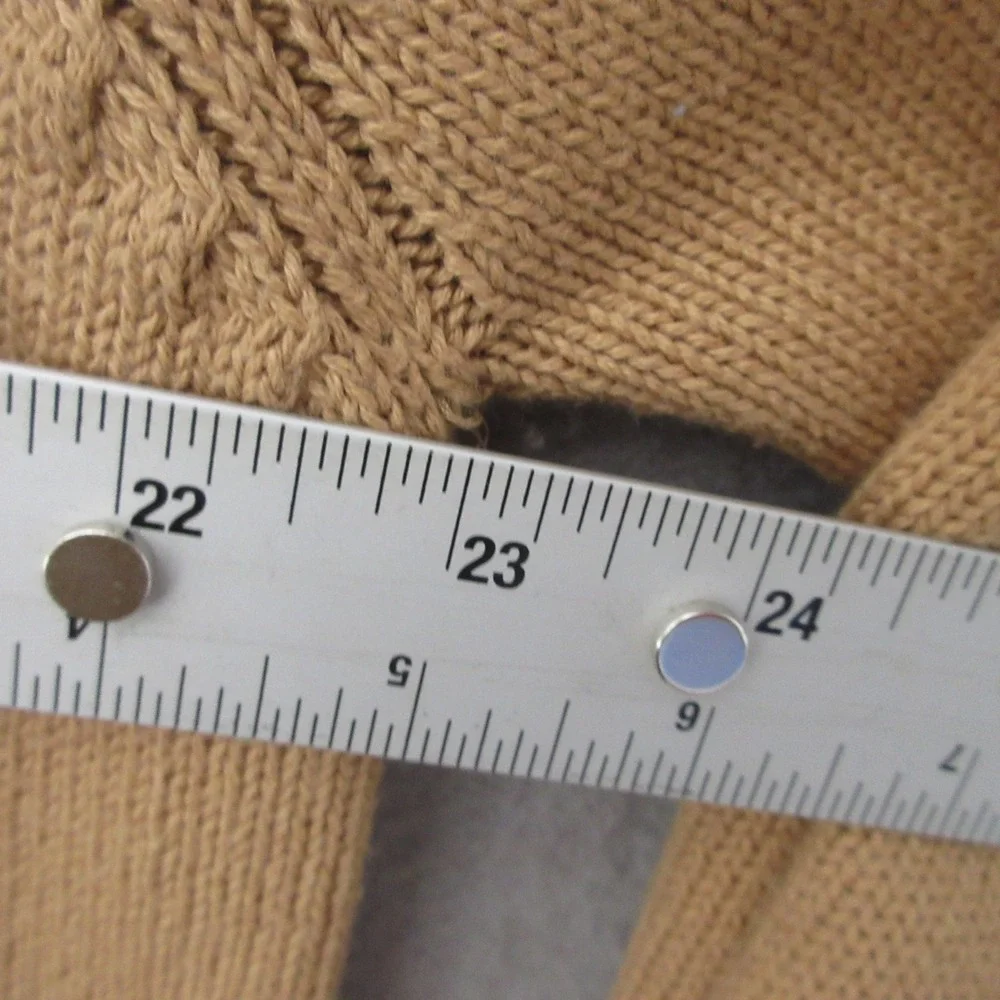 Vintage J Crew Sweater Men‎ Camel Color Oarsman Logo Cotton Preppy Knit Preppy